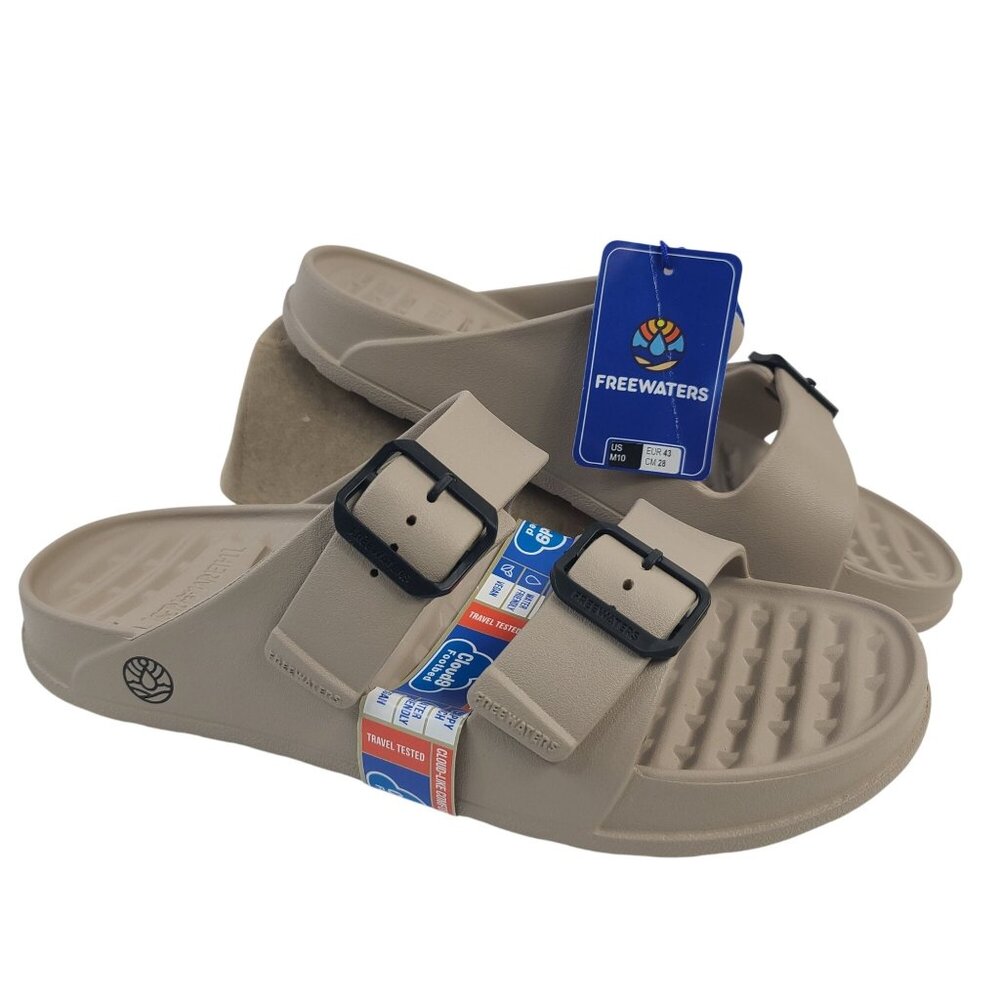 Freewaters Cloud9 Explorer Taupe Adjustable Sandals M10 US Unisex Lightweight